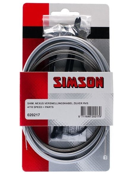 Schaltzug Satz 4/7/8-fach Simson Mdl. Shimano Nexus - Grau