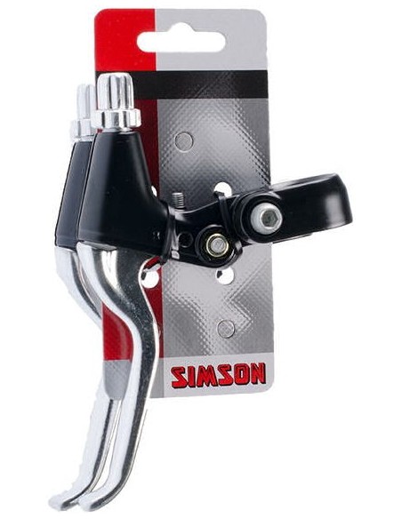Simson Bremshebel Satz - einstellbar - schwarz
