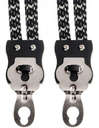 Spanngurt Gepäckträger Trio Simson mit 3 Gurte - Silber/Grau