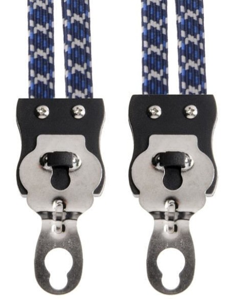 Spanngurt Gepäckträger Trio Simson mit 3 Gurte - Marine/Weiß