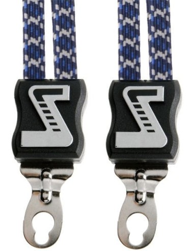 Spanngurt Gepäckträger Trio Simson mit 3 Gurte - Marine/Weiß