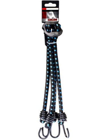 Gepäckspinne Simson mit 4 Armen - Schwarz/Blau