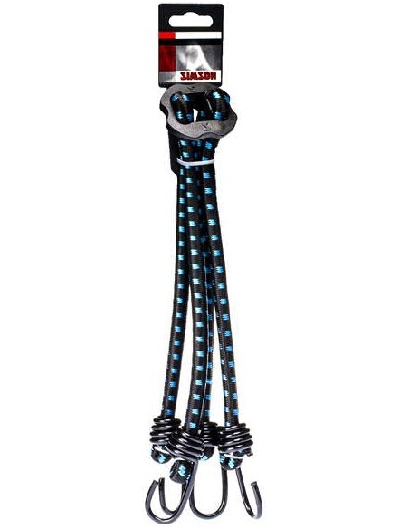 Gepäckspinne Simson mit 4 Armen - Schwarz/Blau