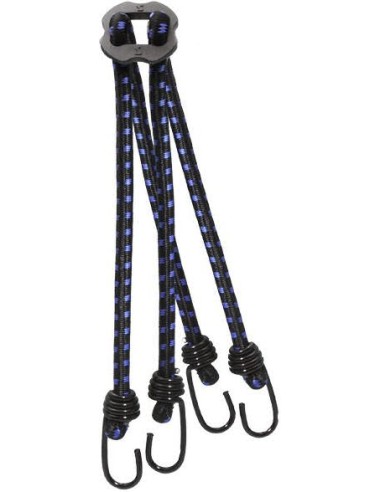 Gepäckspinne Simson mit 4 Armen - Schwarz/Blau