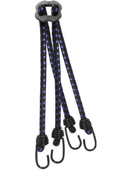 Gepäckspinne Simson mit 4 Armen - Schwarz/Blau