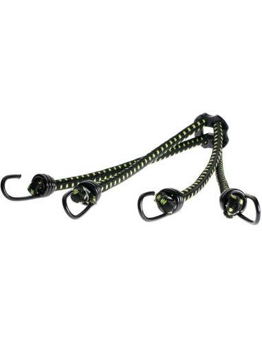 Gepäckspinne Simson mit  4 Armen - Schwarz/Grün