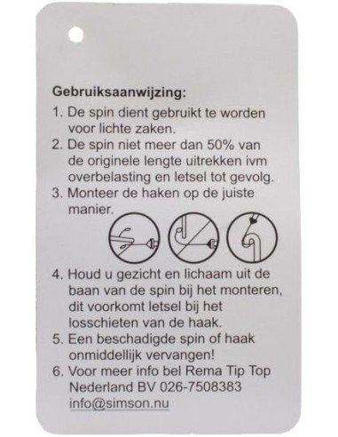 Gepäckspinne Simson mit 4 Armen - Schwarz