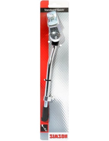 Seitenständer verstellbar Simson Quick mit 30mm breiter Platte - Silber