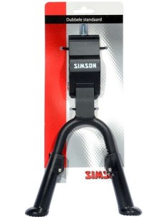Hauptständer Simson Double mit 30mm breiter Platte - Schwarz
