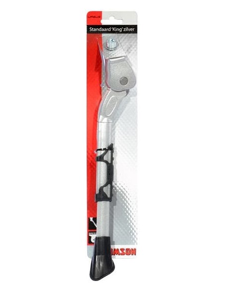 Seitenständer Verstellbar Simson King mit 30mm breiter Platte - Silber