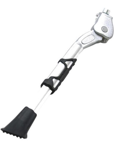 Seitenständer Verstellbar Simson King mit 30mm breiter Platte - Silber