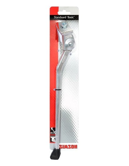 Seitenständer 28" Simson Basic mit 30mm breiter Platte - Silber