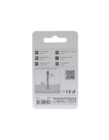Simson Ventiladapter Französisch/Sclaverand