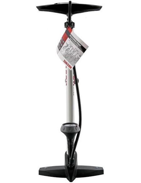 Hockdruckpumpe Simson mit Manometer - Stahl mit Kunststoff Fuß
