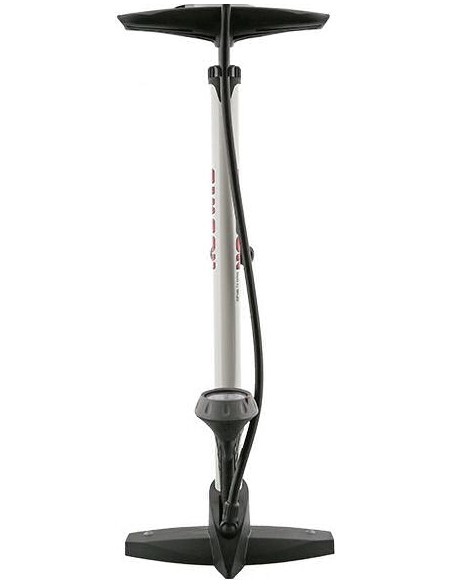 Hockdruckpumpe Simson mit Manometer - Stahl mit Kunststoff Fuß