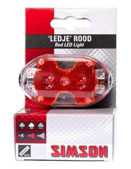 Simson Rücklicht LED mit Batterien