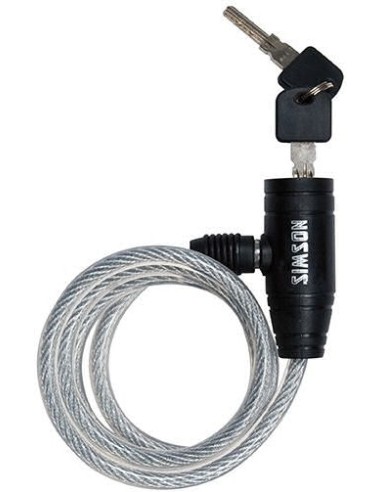 Simson Spiralkabelschloß für Kinder 8mmx90cm