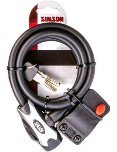 Simson Spiralkabelschloß "Regular" Size X 10mm x 150 cm