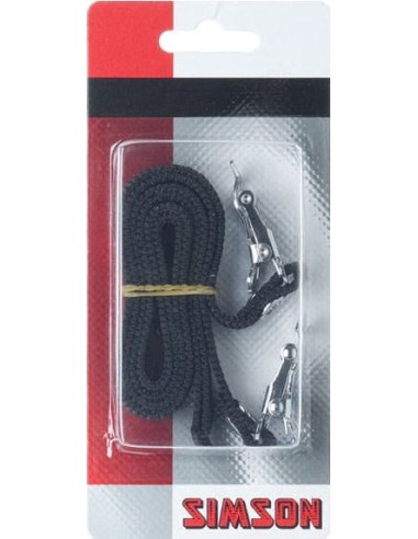 Simson Pedalriemen - schwarz (2 stück)
