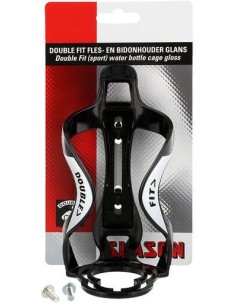 Flaschenhalter Simson Double Fit - glänzend Schwarz