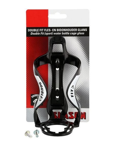Flaschenhalter Simson Double Fit - glänzend Schwarz