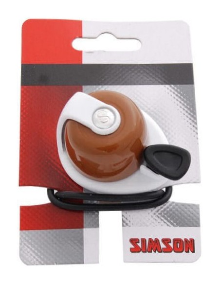 Fahrradklingel Simson Allure - Braun/Weiß
