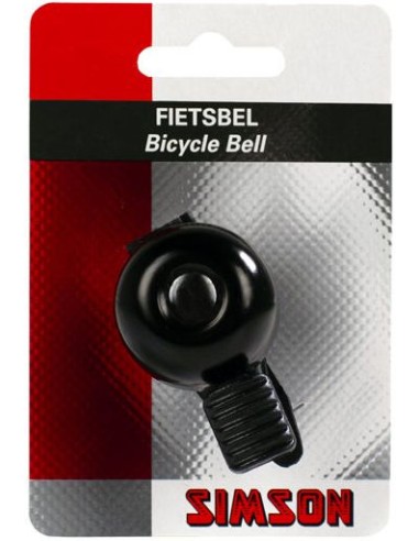 Fahrradklingel Simson Mini mit Flexbandaufsatz - Schwarz