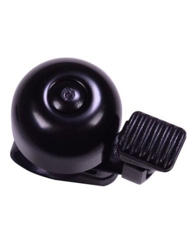 Simson Fahrradklingel Mini 32mm mit fester Kunststoffbefestigung - schwarz