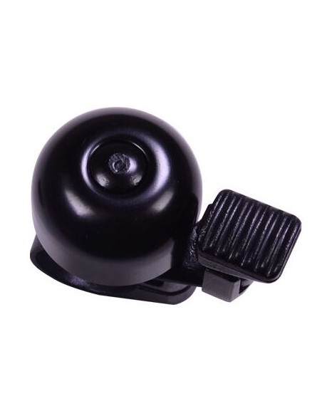 Simson Fahrradklingel Mini 32mm mit fester Kunststoffbefestigung - schwarz