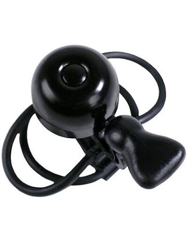 Fahrradklingel Simson Micro ø23mm mit Gummibandbefestigung - Schwarz