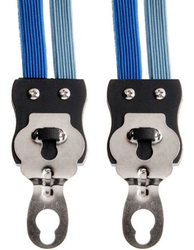 Spanngurt Gepäckträger Trio Simson Kurz mit 3 Gurte - Kobalt