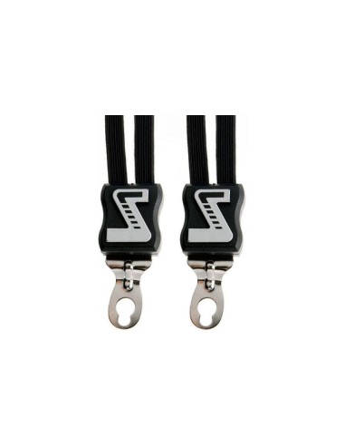 Spanngurt Gepäckträger Trio Simson mit 3 Gurte - Schwarz