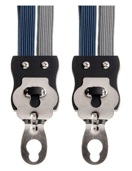Spanngurt Gepäckträger Quattro Simson Extra Stark mit 4 Gurte - Marineblau/Grau
