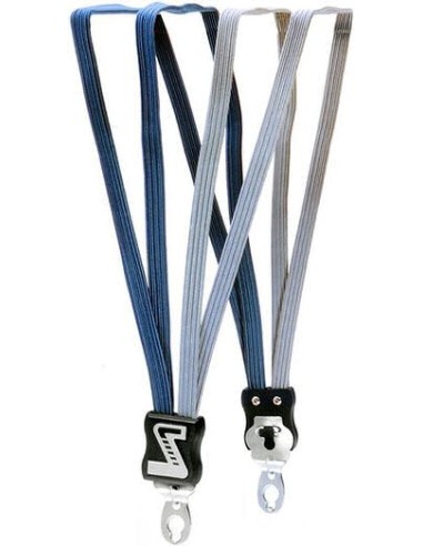 Spanngurt Gepäckträger Quattro Simson Extra Stark mit 4 Gurte - Marineblau/Grau