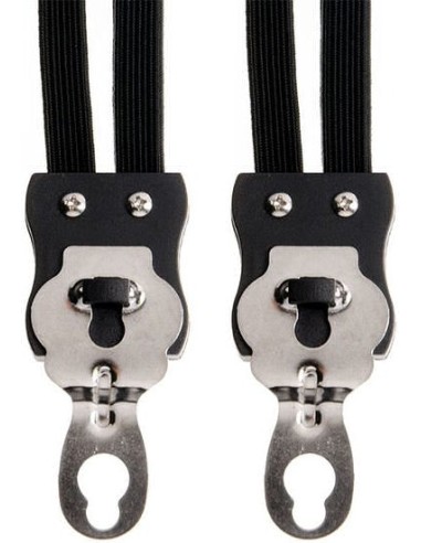 Spanngurte Gepäckträger Simson Extra Stark mit 4 Gurte - Schwarz