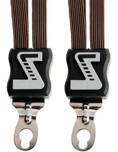 Spanngurte Gepäckträger Trio Simson mit 3 Gurte - Braun