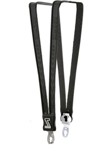 Spanngurt Gepäckträger Duo Simson gummi mit 2 Gurte - Schwarz