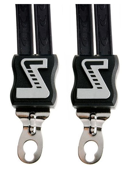 Spanngurt Gepäckträger Duo Simson gummi mit 2 Gurte - Schwarz