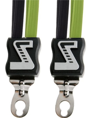 Spanngurt Gepäckträger Quattro Simson Extra Stark mit 4 Gurte - Schwarz/Grün