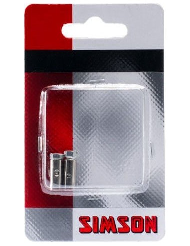 Schraubnippel Simson 6 x 14mm (2 Stück) - Silber