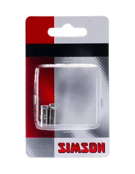Schraubnippel Simson 6 x 14mm (2 Stück) - Silber