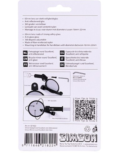 Simson Spiegel Rond 'Excellent' - ontspiegeld