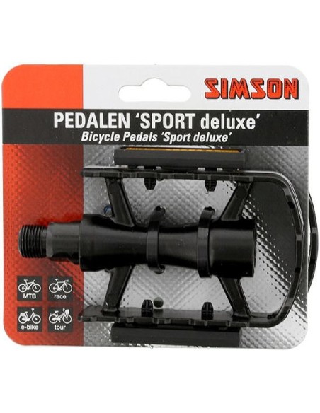 Pedale Simson Sport Deluxe - Schwarz