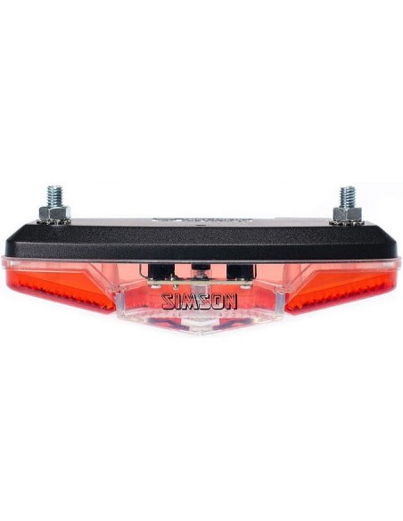 Rücklicht für Gepäckträger Simson Coast 1 LED On/Off mit Batterien