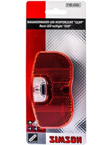 Simson Rücklicht für Gepäckträger Cliff 1-Led - On/Off