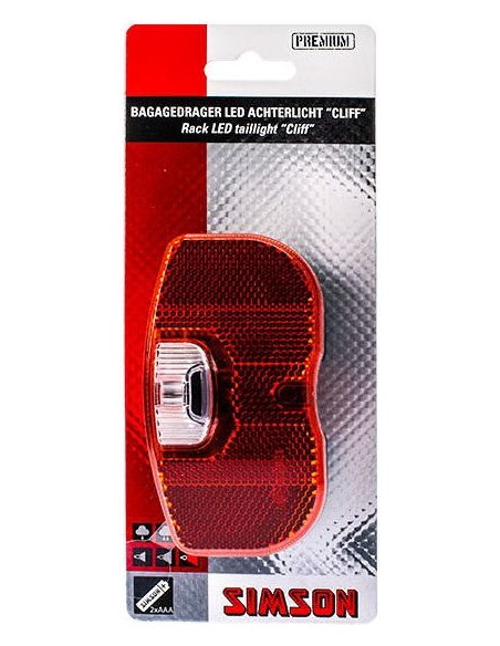 Simson Rücklicht für Gepäckträger Cliff 1-Led - On/Off