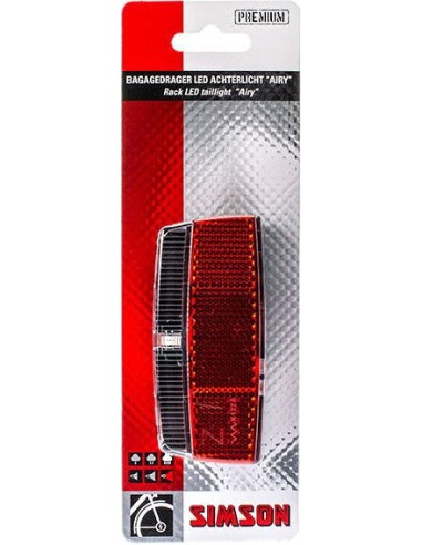 Simson Rücklicht Gepäckträger "Airy" für Nabendynamo 6V