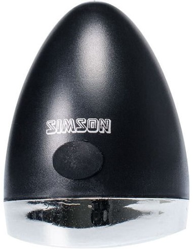 Simson Scheinwerfer für Vorderradgabel "Classic Mini" - On/Off - schwarz
