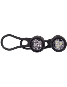 Simson Lichtanlage Satz LED "Simmy" - Schwarz mit Batterien - 3 Led - 29 Lux/13.5 Lux