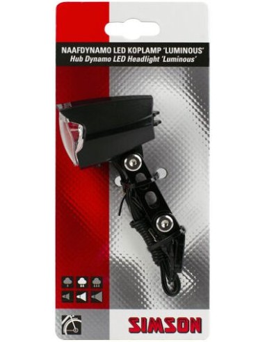 Simson Nabendynamoscheinwerfer 'Luminous', 30 LUX, auto/on/off